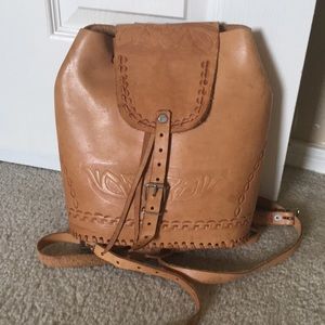 Mexican Leather Backpack